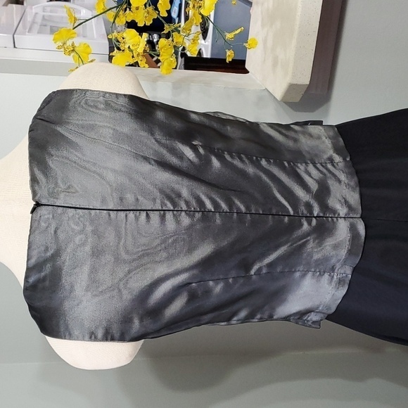 ARIANNA BY Rachel Kaye gray/black gown. Size 4, eligant, chiffon over sa… - Picture 7 of 11